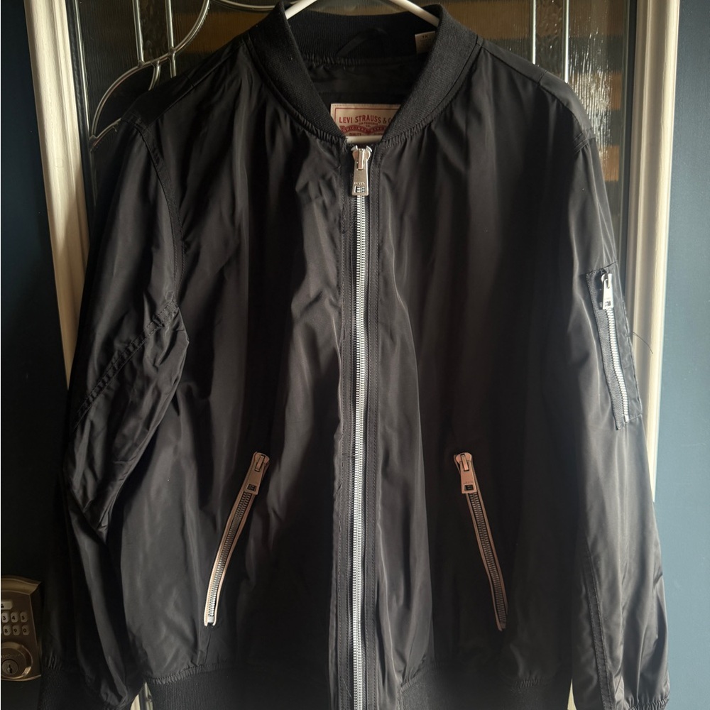 Women's Black Bomber Jacket